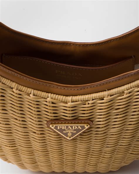 prada wicker|Prada arque bag wicker.